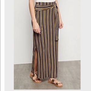 Striped maxi skirt